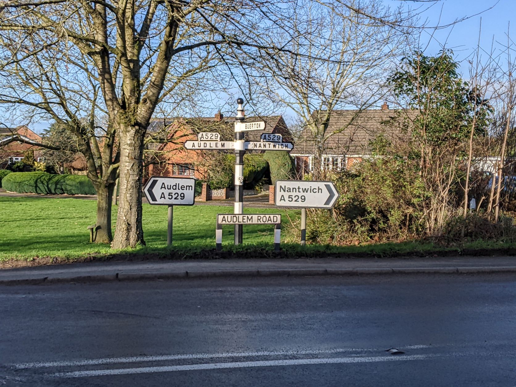 Village fingerpost, January 9th